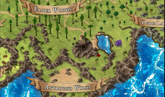 Location of catacomb in map