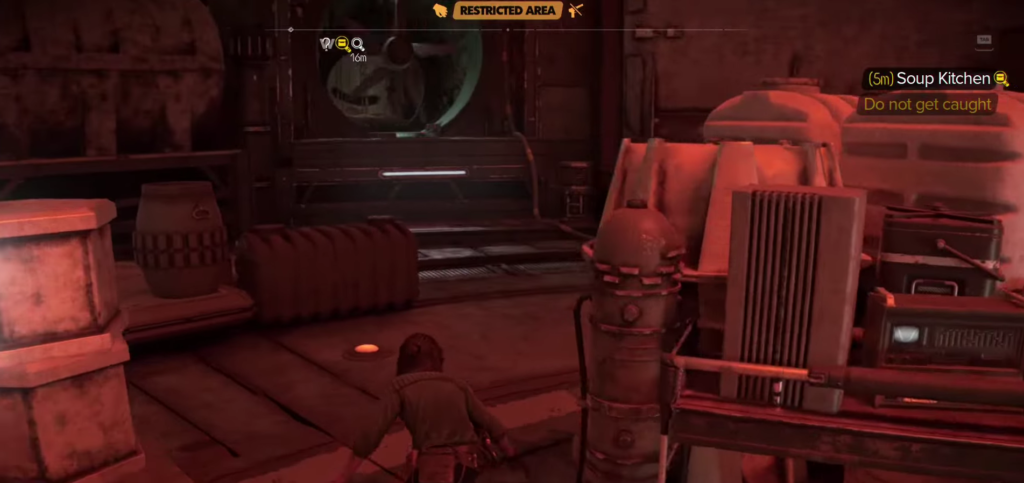 Vents in restricted area of Soup kitchen