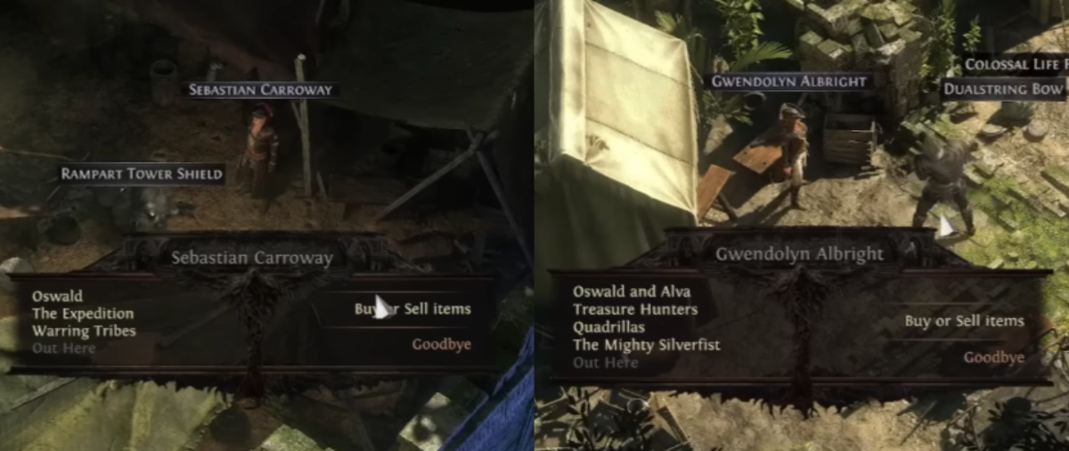 vendors in PoE2