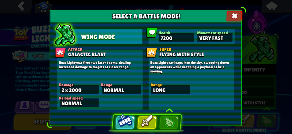 wind mode buzz lightyear